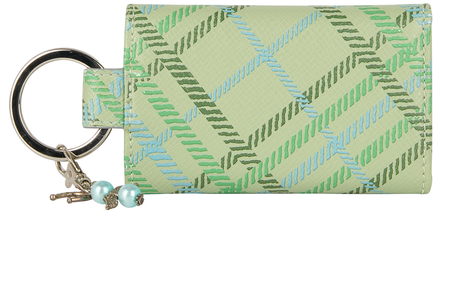 Vivienne Westwood Debbie Key Wallet, &pound;110, Accessories, Green, Leather, Back view